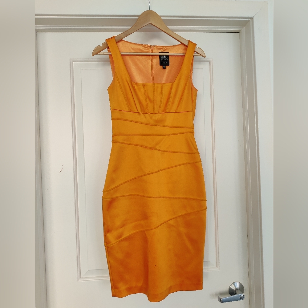 Jax Vibrant Orange Mini Dress